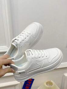 Women Casual Shoes - 白灰色 - 查看 6