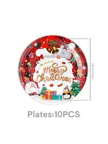 10/20/50/80 szt. Zimowe bałwanki, artykuły imprezowe, wesołych świąt, papierowe talerze, kubki, serwetki, zestaw obiadowy, 7-calowe czerwone i białe talerze do ciasta, 9-calowe talerze obiadowe, zabawne kubki na Boże Narodzenie, święta, festiwal, zimowe urodziny, świąteczne artykuły imprezowe, dekoracje