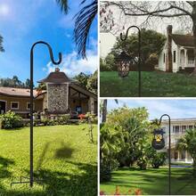 一套牧羊钩，三爪/五爪可调节防锈牧羊钩，适用于户外、庭院、花园棚架、吊篮、鸟巢、婚礼花艺布置，不可在硬质地面上使用，需要插入土壤中。