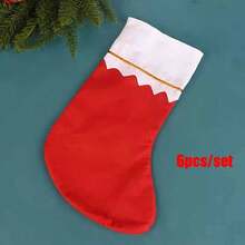 6/12/24 pezzi Calze natalizie in feltro sopra il ginocchio, Calze sopra il ginocchio per feste natalizie, Borse regalo per feste, Pantaloni natalizi stile country per decorazioni natalizie domestiche, Decorazioni invernali per la casa, Regali di Natale, Decorazioni natalizie per la casa - Multicolore - Visualizzare 12