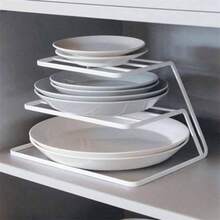 Kitchen Drain Iron Rack 3 Levels Different Size Plates Bowl Cup Separate Storage Rack Dishes Bowl Stand - Multicolor - View 1