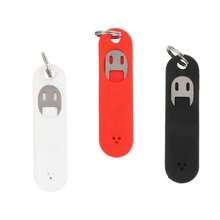 3PCS Anti Lost Sim Card Eject Pin Steel Needle Phone Tray Opener Silicone Key Keyring - Red - View 2
