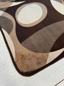 Geometric Runner 2.00m X 60cm Raschel Print For Hallway, Kitchen And Bedroom - 駝色 - 查看 2