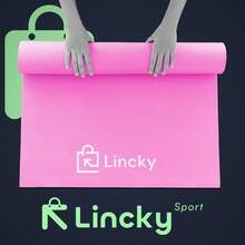 Tapete de Yoga Lincky,  Colchoneta de ejercicio ideal para hogar, parque y gym, Esterilla portátil tamaño de  184x61 espesor de 3m - Rosa - Ver 6