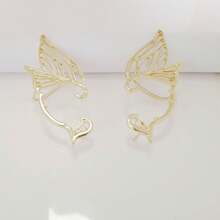 Butterfly Elf Stud Earrings Personalized  Design Metal Ear Hanging Sweet Cool Babes New Retro Earrings