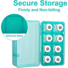 Vial Storage Box Holder Fridge, 8 Slots Diabetic Vial Organizer Protector Travel Fits 5ML - 15ML Injection Vials Green - màu xanh lá - Xem 3
