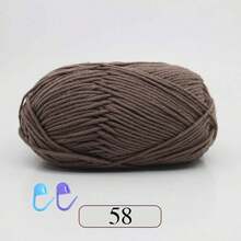 1 Pack 50g Soft Knitting Yarn Set, 5-Ply Commonly Used Crochet Yarn, Suitable For Crocheting Sweaters, Hats, Crafts, Decorations, Approx. 50g/Pc (Random Color Accessories)