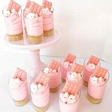 10 Stücke/20 Stücke/30 Stücke/40 Stücke/50 Stücke runde schräge Mousse Becher, transparente Pudding Becher für Party, Hochzeit, Catering, Eis, Dessert, Vorspeise, Restaurant Mini Vorspeise Service Becher, geeignet für Party, Hochzeit, Catering, Eis, Obst, Milch, Pudding und Lebensmittelbehälter, Küchenutensilien