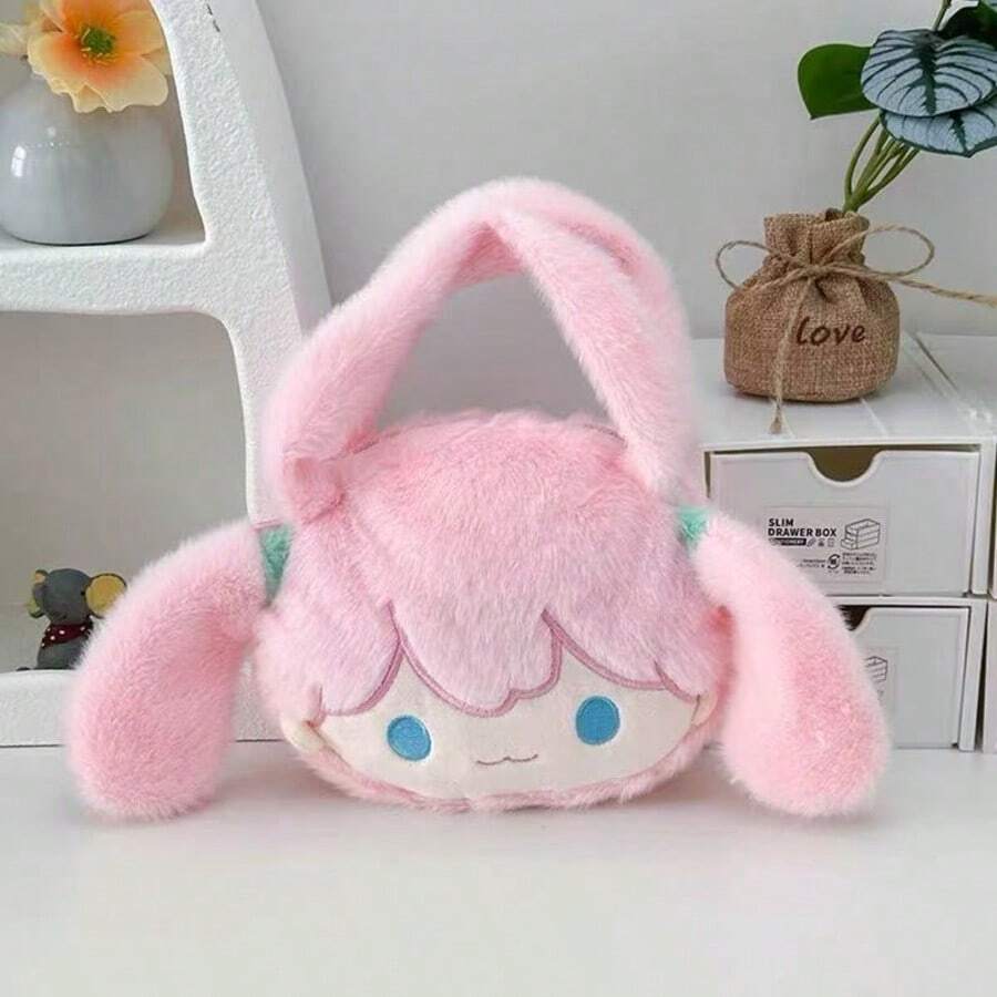 Kids Plush Backpacks - Pink - View 1