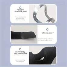 1Pc Adjustable Thumb & Wrist Support Brace With Detachable Aluminum Splint - Heavy-Duty Stability Brace,Ergonomic Design For Men & Women,Hand & Wrist Support For Sports,Work,Breathable And Adjustable,One Size Fits All For Men And Women,Stable Support Day And Night,Physical Relax,Gym Use,Ergonomic Design,Reinforced Stabilizer,Stability Aid,Active Lifestyle - 黑色 - 查看 9