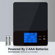 Báscula digital inteligente para cocina con calculadora nutricional, información nutricional en pantalla, aplicación gratuita para seguimiento de calorías y macronutrientes, gramos y onzas para control de porciones y preparación de comidas, 10kg/22lb