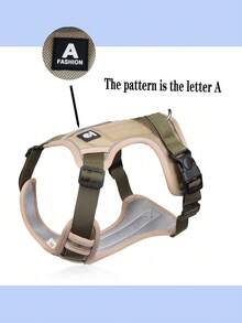 1 Set Brustgeschirr + Leine für Haustiere, reflektierendes Brustgeschirr-Weste für große Hunde, Spazierenleine, Kausprutz- und Nicht-Würge-Oxfordstoff-Material, Outdoor-Haustierzubehör