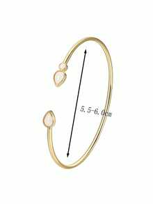 Charm-In Mother's Day Gift, Gold-Color Clasp Inlaid Abalone Quality Bracelet - Gold Model 2 - View 3