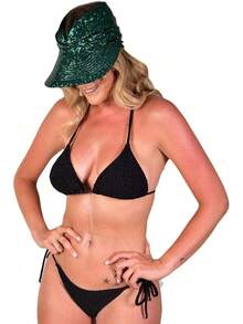 Women Beret Hats - Green - View 2