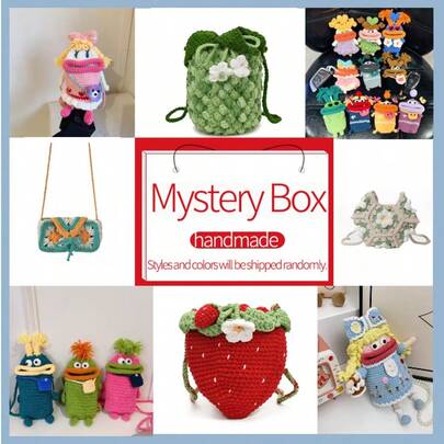 Handmade Crochet Surprise Assortment – Randomly Picked Unique Bags! Each One Is Lovingly Handcrafted With Care, Boasting One-Of-A-Kind Details To Bring You Unexpected Delight.