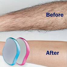 1pc Crystal Hair Remover For Men & Women - Painless, Reusable & Waterproof Exfoliation, Smoothens Back, Arms, Legs Without Electricity, Body Hair Removal| Gentle &| Reusable Product-Hair Removal Device For Men Underarm Hair Removal Private Area Hair Removal Device - 淺藍色 - 查看 1