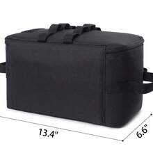 Outdoor Camping Utensil Storage Bag With Shoulder Strap, Durable Camping Cutlery Storage Bag With Handles, Tableware Storage, Miscellaneous Storage, Camping Small Bag, For Outdoor Picnic And Camping Essentials, Foldable With Customizable Compartments And Mesh Pocket, Camping Accessories