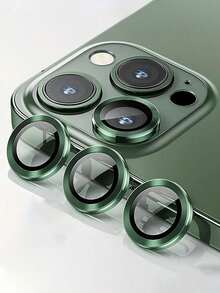 9H Tempered Glass Metal Ring Camera Cover Film - Protect Your Compatible With Apple17/17Air/17pro/17promax/16/16pro/16plus/16promax/16 14 Pro (6.1 Inch) & 14 Pro Max (6.7 Inch) With Case Friendly Anti-Scratch High Definition Coverage & A Metal Ring For Maximum Protection! - Green - View 30