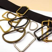 30 件/包 10-38 毫米金属皮带扣五金套装，D 形环，滑动扣，矩形环，4 种颜色适用于手提包宠物项圈缝纫