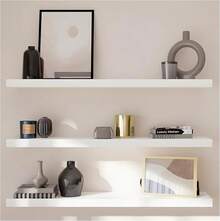 Repisas Flotantes Modernas Minimalistas Melamina - Blanco - Ver 2