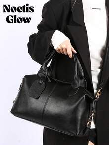 Women's Boston Bag, Handbag And Crossbody Bag, Large Capacity Commuter Bag,Shoulder Crossbody Bag,Spacious Work Tote, Lightweight Material Design,Adjustable Strap,Essential For Travel, Work And School - 彩色 - 查看 7