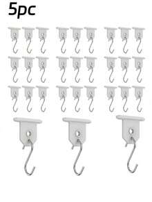 房车遮阳篷灯挂钩露营遮阳篷配件挂钩、房车遮阳篷灯夹、露营车灯支撑挂钩套装 - 紧凑型 S 形挂钩，适用于圣诞派对露营帐篷室内外用品 - 彩色 - 查看 14