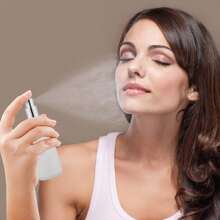 2 Pieces 100 Ml Frosted Glass Empty Spray Bottle, Perfume Atomizer - Silver - View 2