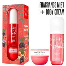 Wish 2-Piece Set, SOLO EN IBIZA Body & Hair Fragrance Mist And Body Cream Gift Box For Men And Women, Long Lasting Fragrance, 4 Different Scent, Perfect For Holiday Gifts, Dating, Daily Life, Parties, 3.4 Fl Oz Perfume, 50g Body Cream - 2-Piece Set D - 查看 1