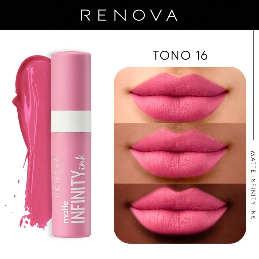 Matte Infinity Ink Renova Liquid Lipstick, Shade 16, 5ml - Tono 16 - View 1