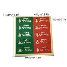 1pc/5pcs/10pcs Christmas Baking Packaging Stickers, Hot Stamping Sealing Stickers, Gift Sealing Decorative Stickers, Suitable For Pasting On Gift Packaging, Baked Goods Packaging, Box Sealing, Christmas Party Supplies - Multicolor - View 2