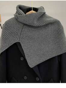 1 buah Syal Rajut Model Pullover dengan Belahan, Warna Polos: Syal luar yang hangat, serta tahan dingin dan cocok untuk aktivitas luar ruangan. Cocok untuk perjalanan sehari-hari dan penggunaan di rumah sebagai aksesori. - beraneka warna - View 20