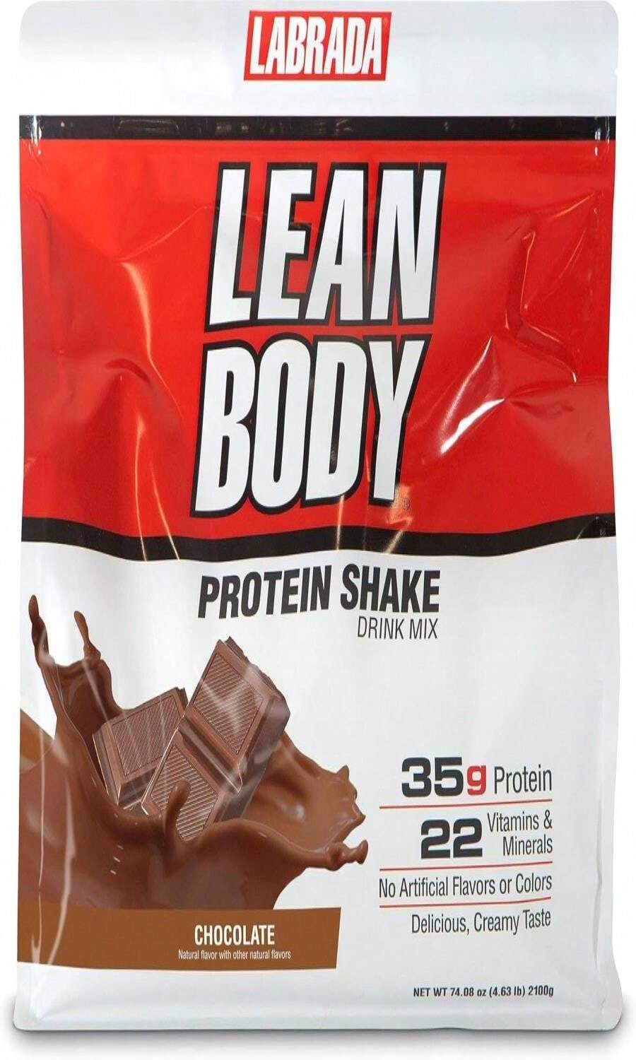 Labrada Nutrition Lean Body Hi-Protein Shake, Strawberry, 247-Pound Tub Strawberry PACKAGING MAY VARY - Flavor NameA - 查看 1