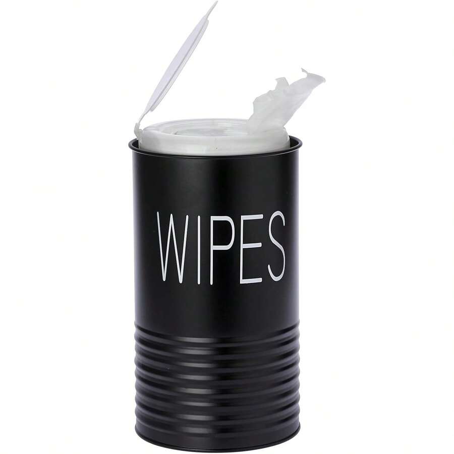 Wipes Dispenser Farmhouse Wipes Container With Matte Finish Compatible For Clorox  Sturdy Galvanized Iron Wipes Holder For Kitchen,Bathroom,Office,School Table Countertop - Black - View 1