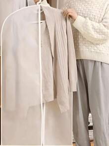 5/1Pc Garment Bags For Closet Storage, Clear Hanging Clothes Dust Cover With Zipper, Suit Dress Coat Protector Storage Bags For Wardrobe Organizer - Multicolor - View 8