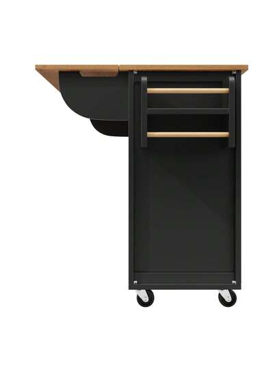 Kitchen Isl Practical Cart, Large Storage Space, Adjustable Shelves, Drawers Doors, Dining Room view 9