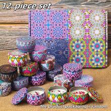 Regalo de Navidad, Juegos de velas perfumadas para familia, amigos, mujeres, madre, novia y esposa, velas de tarro de cera de soja de aromaterapia, velas de aromaterapia sin humo, Año Nuevo, cumpleaños, decoración del hogar, decoración de la habitación