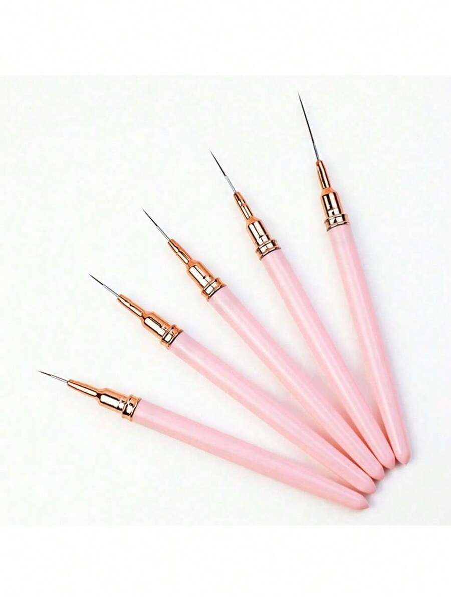 7/9/11mm Nail Art Brushes Kit UV Gel Painting Brush Manicure Brush T-627-2 - 彩色 - 查看 1