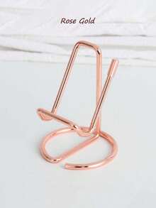 10/1 pieza Soporte de metal para teléfono de escritorio, Soporte creativo para tarjetas de visita/Soporte de escritorio para teléfono, Soporte de teléfono de aleación de hierro, Adecuado para sala de estar, dormitorio, escritorio, estudio, se puede usar para boda, cumpleaños, decoración del hogar - Multicolor - Ver 4