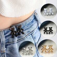 1/4 Set Star-Shaped Detachable Belt Buckle, Adjustable Waist Clip, Suitable For Jeans, Skirts, Pants, Street Style Clothing - Multicolor - View 8