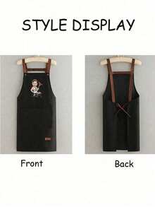 Suitable For, Father, Can Customize Text And Logo, Personalized Waterproof Kitchen Apron, Can Customize Logo And Name, Chef Cooking Apron, Girlfriend, Boyfriend, Graduation, Unique Expression Of Love, Forever Love - Multicolor - View 2