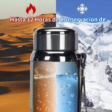Termo de Viaje 1000 ml – Acero Inoxidable con Asa y Aislamiento al Vacío - Azul - Ver 6