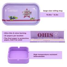 15 peças/Conjunto Kit Inicial de Acessórios para Fumar, Moedor de Ervas, Máquina de Enrolar, 3 Tubos de Armazenamento de Cone Pré-Enrolado, Bandeja Extra Grande, 5 Livretos de Papel de Seda para Enrolar, Cinzeiro, Presente Perfeito para Festas, Feriados e Aniversários - Pacote de Presente, Halloween, Natal