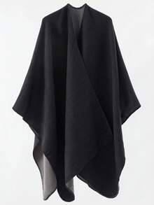 1pc Women's Solid Color Reversible Fashion Warm Shawl, Suitable For Autumn/Winter Outings,Beach,Holiday - Multicolor - View 7