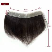 100% Human Hair Toupee For Men, PU Material Hairline Topper, Suitable For Receding Hairline, Natural Hairline Replacement System - Multicolor - View 14