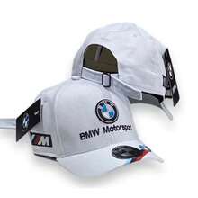 Bmw MotorSport Men's Embroidered Cap Premium Curved Brim - 白色 - 查看 1