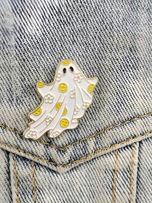 Boo-Tiful Halloween Brooch Pin - Cute Gothic Designs With Pastel Colors (Teal, Pink, Yellow, Mint), Lightweight Everyday Jewelry Badge For Halloween Party, Costume - Perfect Spooky Gift For Women & Teens, Halloween Decorations, Festive Accessories, Whimsical Design, Detailed Enamel Work, Decorative Accessory, Teen Fashion, Holiday Decorations, Accessory Costume Accessories Bag Charms Office Accessories