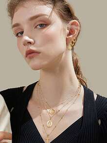 4 Pairs Hoop Earrings Set Stainless Steel Cute Gold Huggie Earrings For Women Rounded Small Hoop Earrings 10/12/15/20MM - Vàng - Xem 4