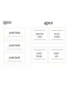 个性化简约浴室洗漱用品收纳分类标签贴纸，防水整理标签，适用于储物罐、瓶子或容器，A4可编辑收纳标签 | 极简标签 | 简约家居标签 | 可打印标签 | 现代标签，适用于学校用品、返校季、办公及学校用品、圣诞装饰、大学生、大一、大二、低年级学生