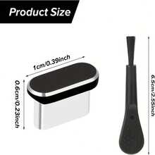 4pcs USB Type-C Dustproof Plug, With 1 Cleaning Brush, Metal C-Type Charging Port Cover, Dustproof USB-C Plug Cover, Charging Port Cover, Phone C-Type Port Protector Compatible With All USB C Devices - Multicolor - View 3