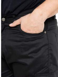 Regular Fit Black Trouser - 黑色 - 查看 4